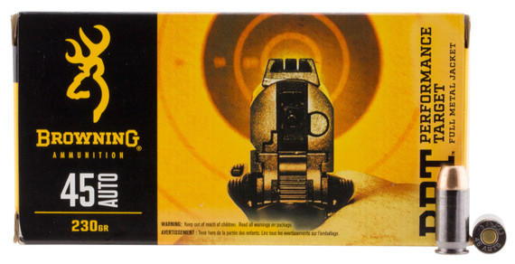 Browning BPT Performance Handgun Ammunition, 45 ACP | B191800451