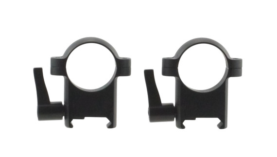 Burris 1 in Zee Quick-Detach Weaver-Style High Matte Black Scope Rings | 420037