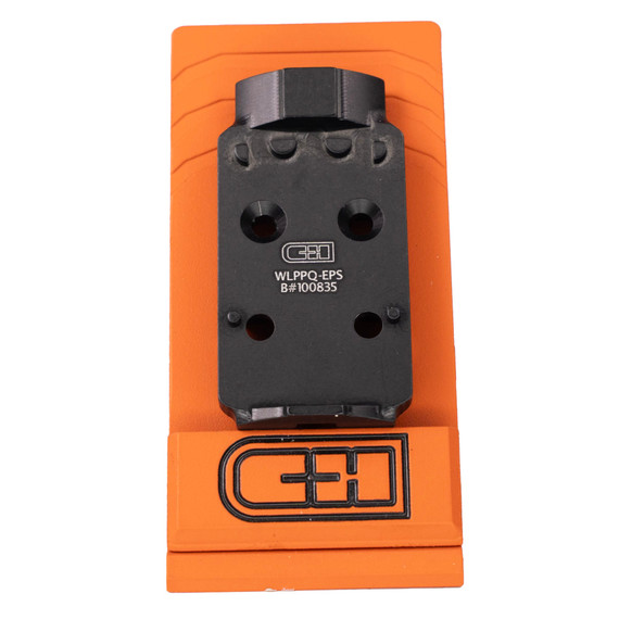 C&H Precision V4, Optic Mounting Plate, For Walther PPQ Q4/Q5 to Holosun EPS/EPS Carry, Anodized Finish, Black WLPPQ-EPS