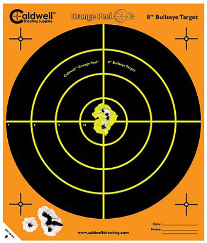 Caldwell 120-556 Orange Peel Targets Bullseye 12 in 5 Pack