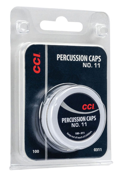 CCI 311 Muzzleloader # 11 Percussion Caps Black Powder Solid Brass 1000/5