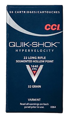 CCI Segmented HP Ammunition, 22 Long Rifle | 0064