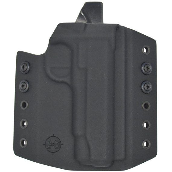 CG Holsters 438100 Covert OWB Black Kydex Belt Slide Fits 1911 4.25in Barrel Right Hand
