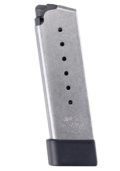 Kahr Arms K720G OEM Stainless Detachable w/ Grip Extension 7rd 40 S&W for Kahr CW/ KP/K, Magazine