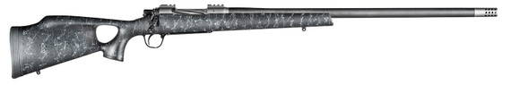 Christensen Arms 801-08002-05 Summit TI 300 PRC Caliber with 3+1 Capacity, 26 in Threaded Barrel, Natural Titanium Metal Finish & Black with Gray Webbing Fixed Thumbhole Stock Right Hand (Full Size)