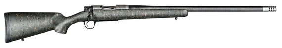 Christensen Arms CA10299F14413 Ridgeline 30-06 Springfield 4+1 24in Carbon Fiber/Threaded Barrel, Natural Stainless, Green with Black/Tan Webbing Stock