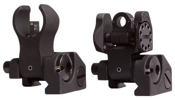 Troy Ind SSIGIARSMBT00 Micro BattleSight Set HK Front & Round Rear Black