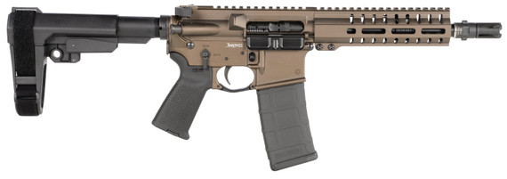 CMMG 30A81E2MB Banshee 300 MK4 300 Blackout 8 in 30+1 Midnight Bronze Cerakote Black Magpul MOE Grip CMMG 6 Position No Brace