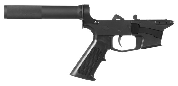 CMMG 92CA339 Lower Group 9mm Luger 7075-T6 Aluminum Black Anodized, Black CMMG Pistol Tube & A2 Pistol Grip for CMMG Banshee 100 MK17 Pistol