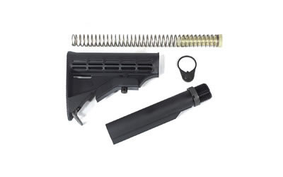 CMMG Receiver Extension/Stock Kit, For AR Rifles, Mil-SpecBuffer Tube, Black 55CA634