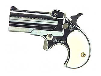 Cobra Derringer C22CP, 22 LR, 2.4 in, Pearl Grips, Chrome Finish, Fixed Sights, 2 Rd