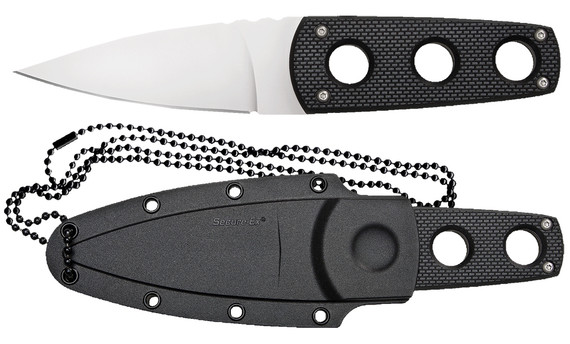 Cold Steel 11SDT Secret Edge Fixed Japanese AUS-8A Stainless Straight Point Blad