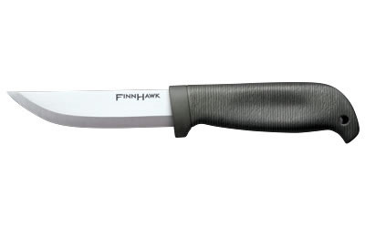 Cold Steel Finn Hawk, Fixed Blade Knife, 4 in, Clip Point, German 4116 Stainless, Polypropylene/Rubber Frame, Plain Edge, with Secure-Ex Sheath 20NPKZ