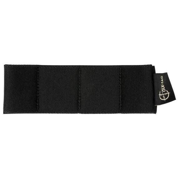 Cole-TAC Elastic Organizer, 4-Cell, Velcro Loop Backing, Black EE4002