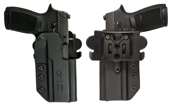 Comp-Tac C241SS265RBKN International OWB Black Kydex Belt Slide/Paddle Fits Sig P320 Series Right Hand