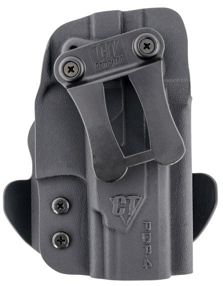 Comp-Tac C669WA326RBKN Dual Concealment IWB/OWB Black Kydex Belt Clip Fits Walther PDP Fits 4 in Barrel Right Hand