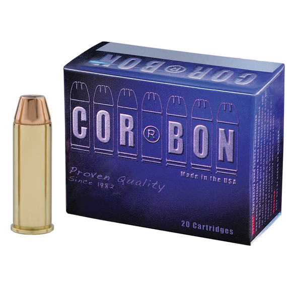 Corbon Self Defense Cartridges SD44S165, 44 Special, Jacketed Hollow Point, 165 GR, 1150 fps, 20 Rd/bx
