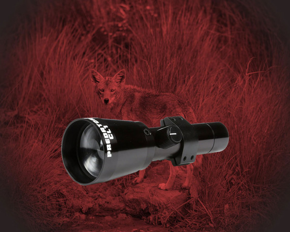 Coyote Light CLCL1R CL1 Predator Red LED Light up to 800 yds Beam Matte Black Aluminum