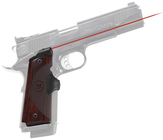 Crimson Trace LG 901 Mstr Ser Lasergrip 1911Govt/Com 633nm .5 in@50ft Rosewd G10