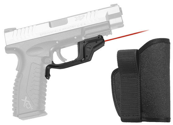 Crimson Trace LG448H Lasergrip Ruger SR9C Black Rubber, w/Holster
