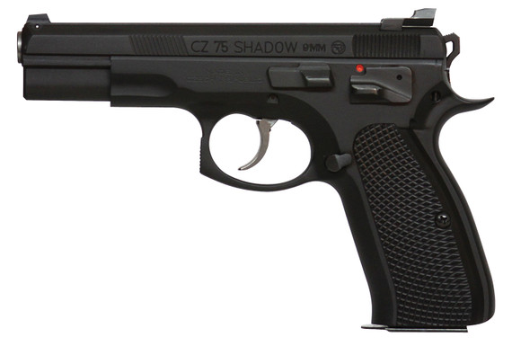 CZ 91762 CZ 75 Shadow Tac II *CZ Custom* 9mm Luger 4.60 in 16+1 Black Aluminum Checkered Grip