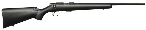 CZ Model 455 American Rifle 02113, 22 Long Rifle, 20.5 in, Bolt Action, Black Finish, 5+1 Rds