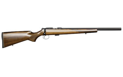 CZ Model 455 Varmint Rifle 02140, 22 LR, 20.5 in, Walnut Stock, Blue Finish, 5 Rd, Hvy BBL