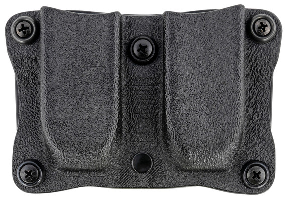 DeSantis Gunhide A87KJEEZ0 Quantico Double Mag Pouch OWB 9mm, 40 S&W 1.5 in Belt Black Kydex