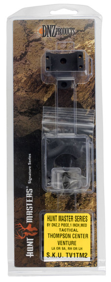 DNZ Hunt Masters 2-Piece Scope Mounts, Thompson Center Venture, 1 in Rings High, Matte Black | TV1TH2