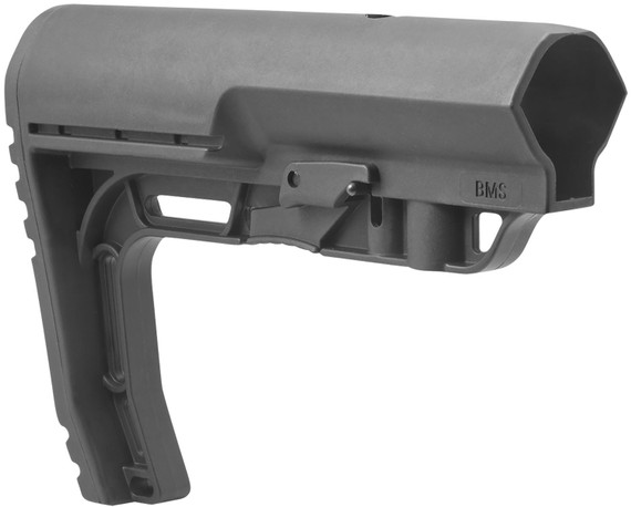 Mission First Tactical BMS Battlelink Minimalist Stock Collapsible Black Synthetic for AR-15, M16, M4 with Commercial Tubes (Tube Not Included)