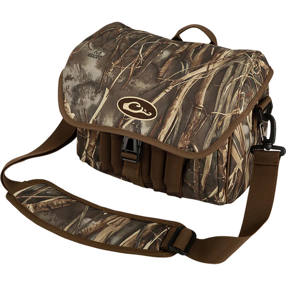 Drake Waterfowl DA1051038 Blind Bag Refuge Realtree Max-7, One Large Compartment, Waterproof, Exterior Shell Loops, Adj. Shoulder Strap