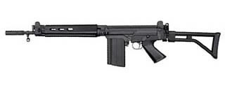 DSA FAL SA58 PARA Carbine SA5816CPA, 308 Win, 16.25 in Bipod-Cut BBL, Semi-Auto, Black Folding PARA Stock, Black Finish, Threaded Belgian Flashhider, 20+1 Rds