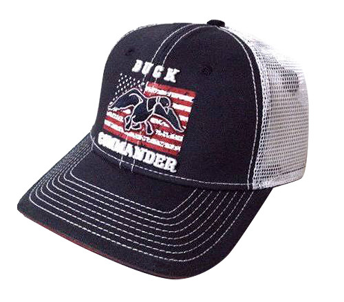 Duck Commander Flag Navy/White Hat Mesh One Size Cotton/Poly | DHNWF