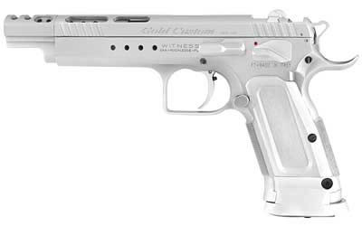 EAA Gold Witness Pistol 600095, 38 Super, 6 in Ported, Alum Grips, Chrome Finish, 18 Rd