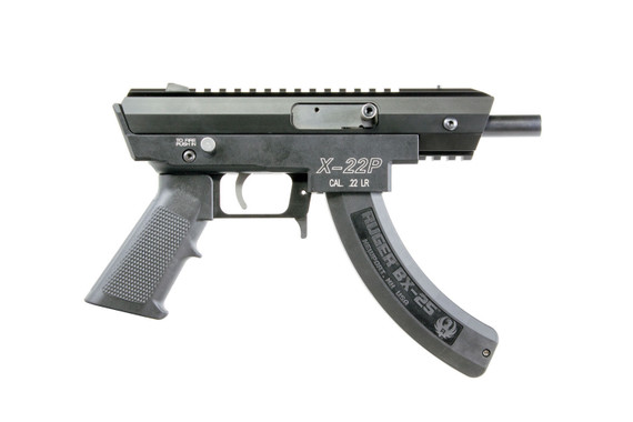 Excel EA22501 X-Series X-22P Pistol, 22 LR, 4.375 in BBL, Semi Auto, Adj Sights, Black Finish, 25+1 Rds