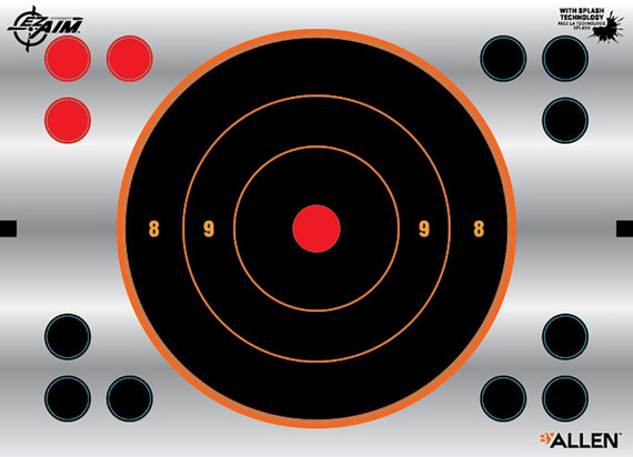 EZ-Aim 15230 EZ-Aim Reflective Bullseye Mylar Target 6 in 8 Per Pkg
