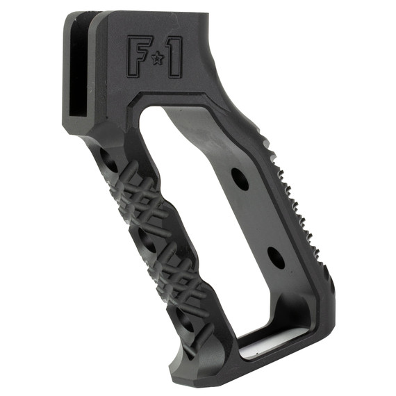 F-1 Firearms GRP GRP-ST1, Style 1 Grip, Fits AR Rifles, Anodized Finish, Black GRP-ST1