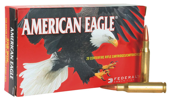 Federal American Eagle Ammunition AE223BK, 223 Remington, Metal Case, 55 GR, 1000 Per Case