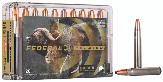 Federal P370SA Premium Safari Cape-Shok 370 Sako Mag 286 gr Swift A Frame 20 Per Box/ 10 Cs