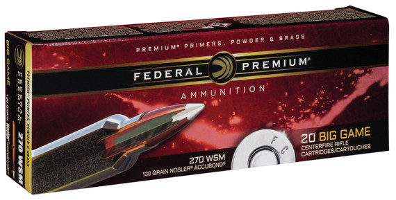 Federal Premium Ammunition 270 Winchester Short Magnum | P270WSMA1