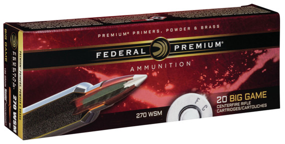 Federal Premium Ammunition 270 Winchester Short Magnum | P270WSMETLR1
