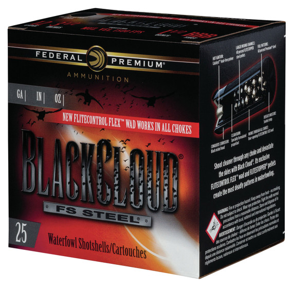 Federal PWBX2091 Black Cloud FS 20 Gauge 3 in 1 oz 1 Shot 25 Per Box/ 10 Cs