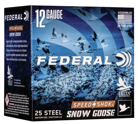 Federal WF142SGBB Speed-Shok Snow Goose 12 Gauge 3 in 1 1/4 oz BB Shot 25 Bx/ 10 Cs