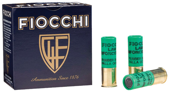Fiocchi Less Lethal Rubber Slug 12 Gauge Shotshells | 12LEBAT