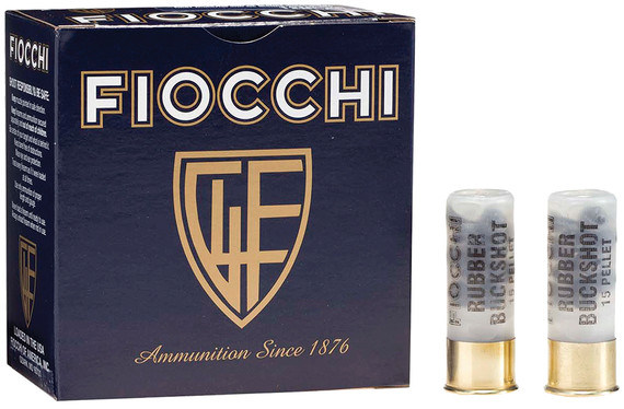 Fiocchi Rubber Buckshot 12 Gauge Shotshells | 12LERBK