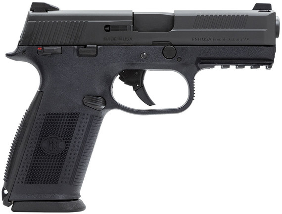 FN Herstal FNS-40 Pistol 66942, 40 S&W,4 in BBL, Double Action, Poly Grip, Black Finish, 3-Dot Night Sights, Manual Safety, 14+1 Rd