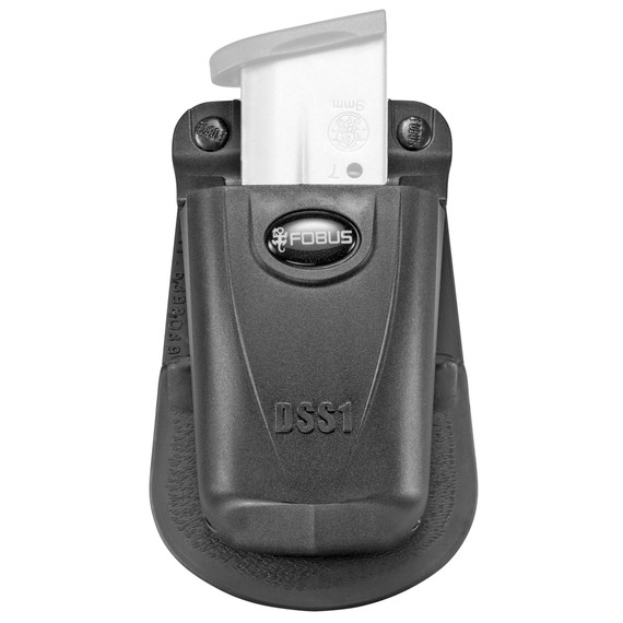 Fobus Mag Pouch, Variable Single Mag Paddle, Fits 9mm/.40 Single-Stack Magazines, Ambidextrous DSS1