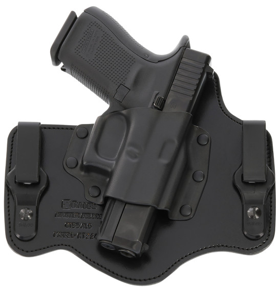 Galco KT224B KingTuk Deluxe IWB Black Kydex/Leather Compatible w/Ruger Security-9/Glock 17 Gen1-5/22 Gen2-5 UniClip Mount Right Hand, Holster
