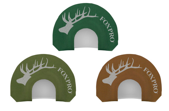 Foxpro HERDCOMBO Herd Combo Diaphragm Call Single/Double/Triple Reed Calf/Cow Sounds Attracts Elk Brown/Green