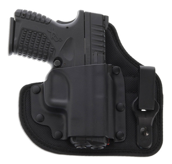 Galco QTC286B QuickTuk Cloud Black Kydex/Leather IWB Fits Glock 26 Right Hand